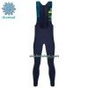 Fietskleding (Fietsshirt Lange Mouw + Lange Koersbroek) 2022 Ronde van Frankrijk Winter Thermal Fleece - Donkerblauw
